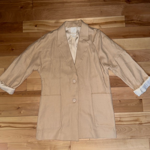 H&M oversized linen blend blazer - Picture 4 of 15